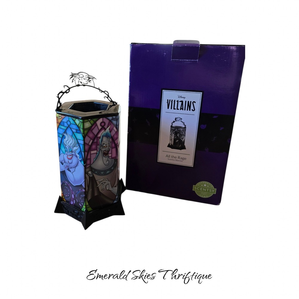 Scentsy Disney Villains All the Rage Electric Wax Warmer In Box free ship